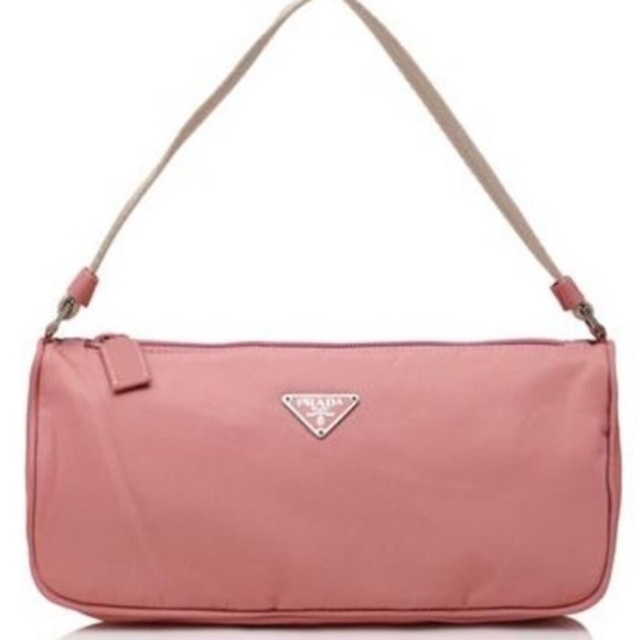 Prada Handbags - Pink Prada nylon bag